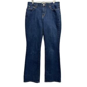 Levis 515 Jeans Women 12 M‎ Boot Cut Mid Rise Dark Wash Denim Stretch 30x30